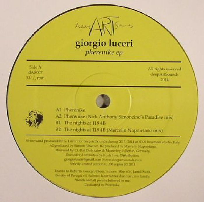 LUCERI, Giorgio - Pherenike EP
