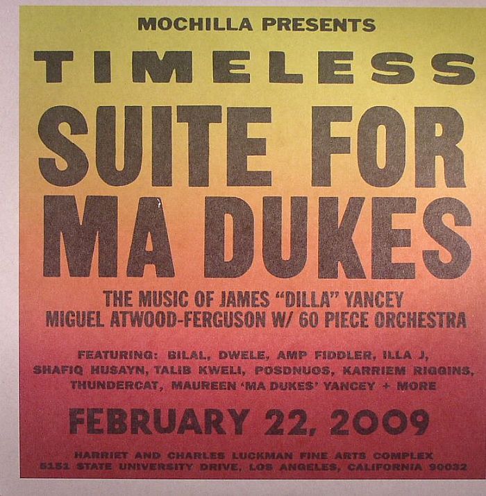 ATWOOD FERGUSON, Miguel - Mochilla Presents Timeless Suite For Ma Dukes: The Music Of James J Dilla Yancey