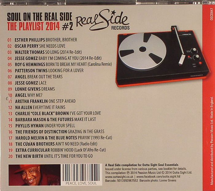 VARIOUS - Outta Sight Selection: Real Side Records Presents Soul On The Real Side #2