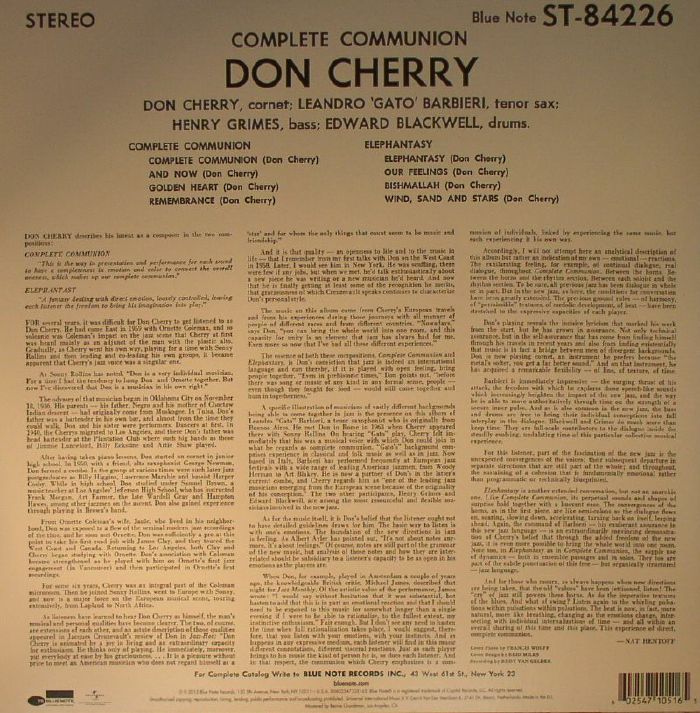 CHERRY, Don - Complete Communion (75th Anniversary Edition) (remastered)