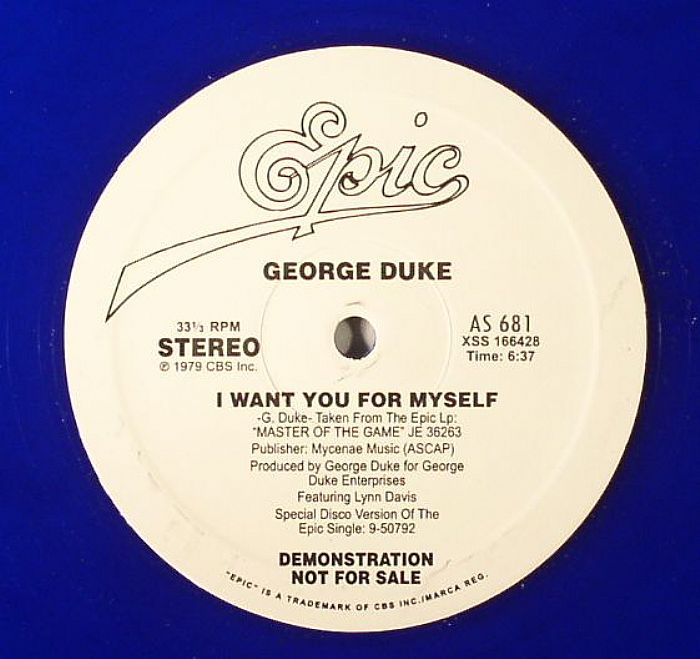 DUKE, George - I Want You For Myself