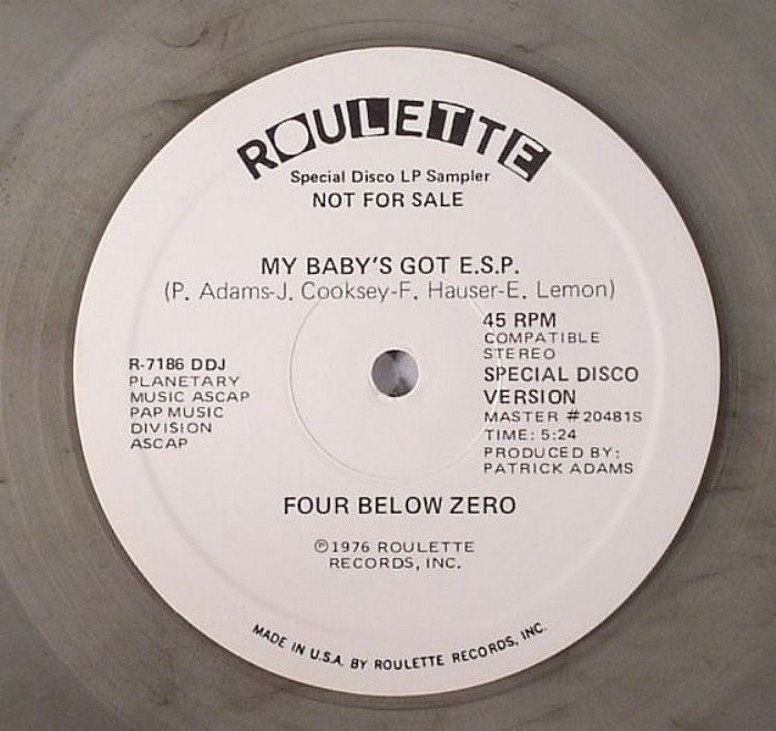 FOUR BELOW ZERO - My Baby's Got ESP (special disco version) (stereo)
