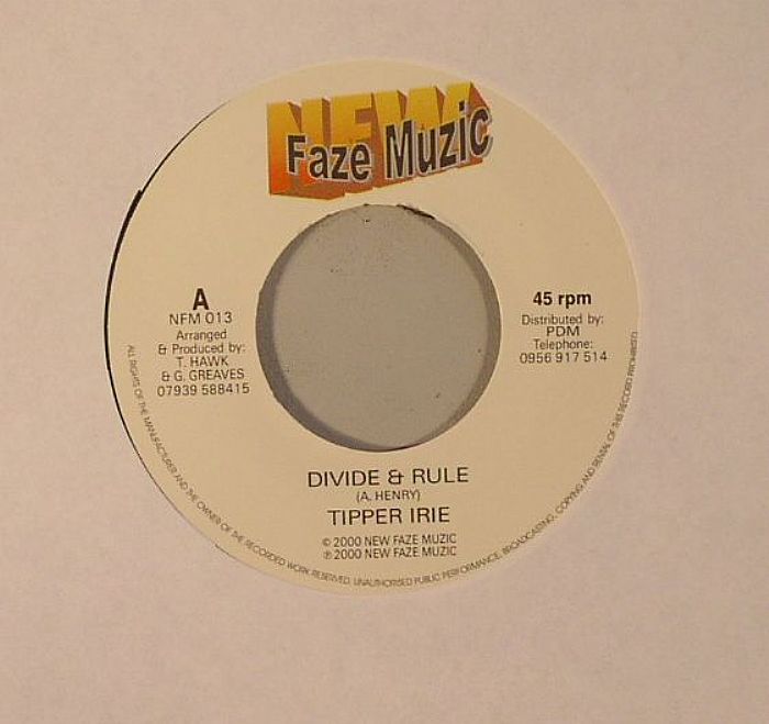 TIPPER IRIE/G VIBES - Divide & Rule