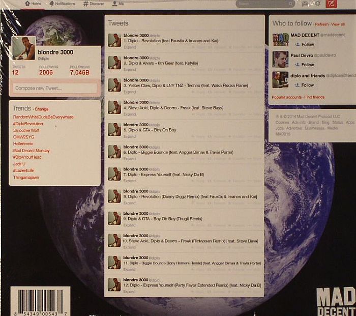 DIPLO - Random White Dude Be Everywhere