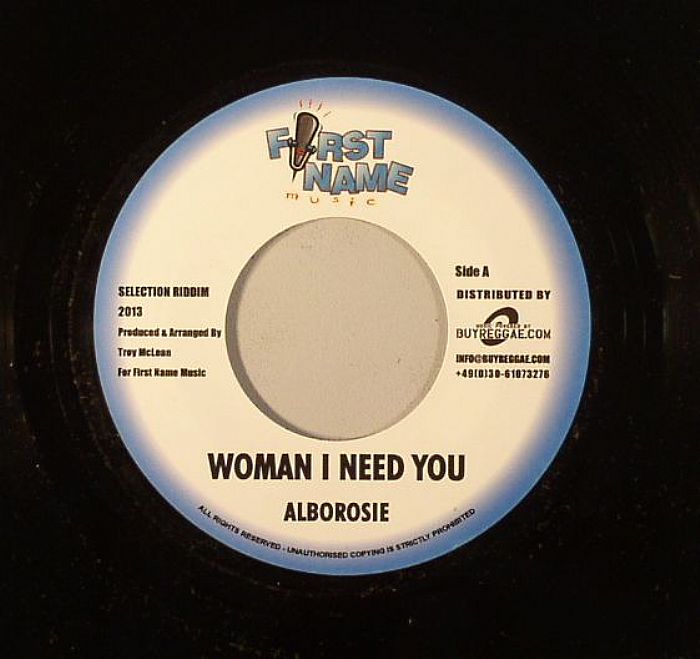 ALBOROSIE - Woman I Need You (Selection Riddim)