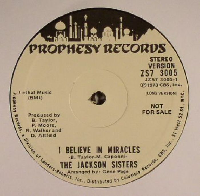 JACKSON SISTERS, The - I Believe In Miracles (reissue)