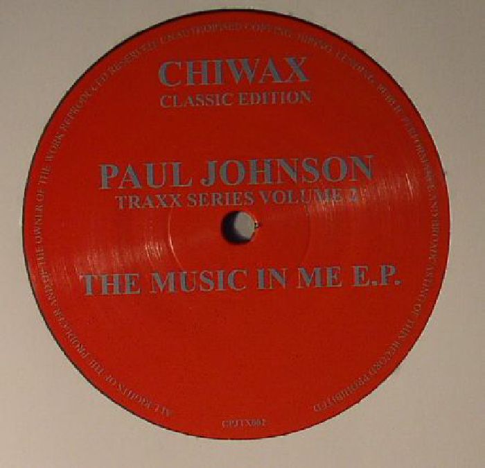 JOHNSON, Paul - The Music In Me EP: Traxx Series Volume 2