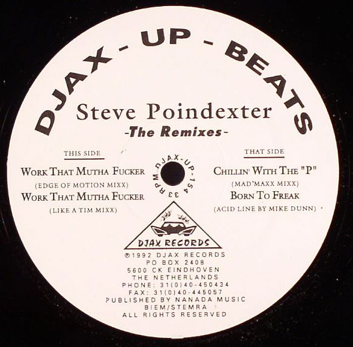 POINDEXTER, Steve - The Remixes EP