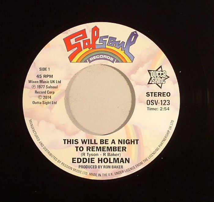 HOLMAN, Eddie - This Will Be A Night To Remember