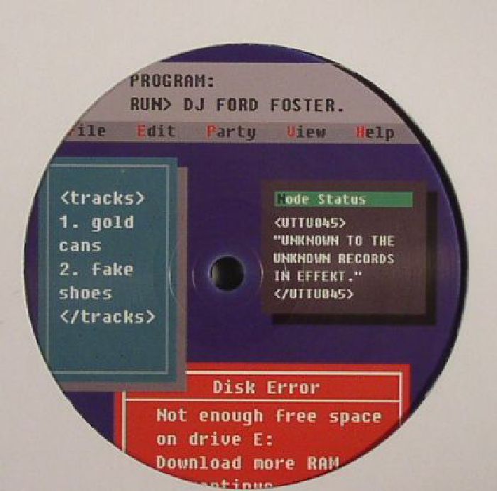 DJ FORD FOSTER - Gold Cans EP