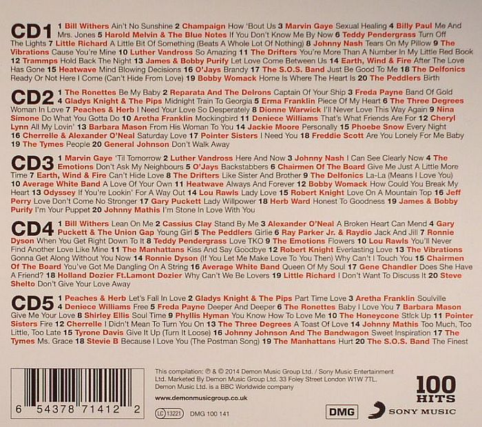 VARIOUS 100 Hits: Ultimate Soul CD at Juno Records.