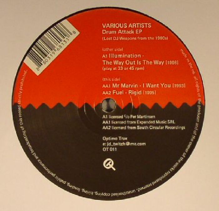 ILLUMINATION/MR MARVIN/FUEL - Drum Attack EP: Lost DJ Weapons From The 1990s