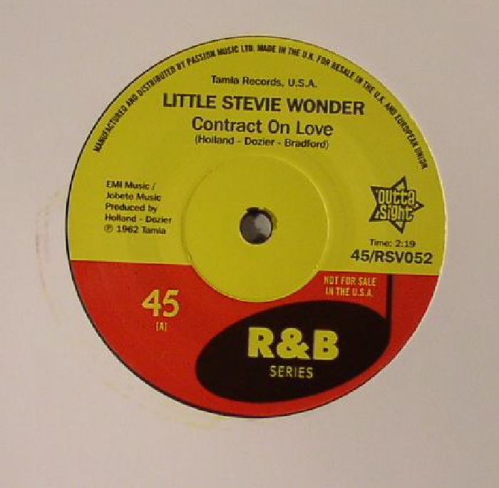 WONDER, Little Stevie/BOB KAYLI - Contract On Love