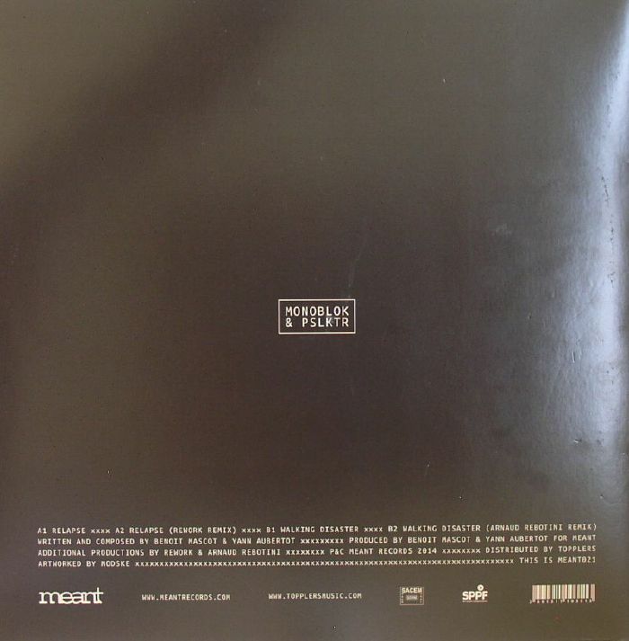 MONOBLOK/PSLKTR - Relapse EP