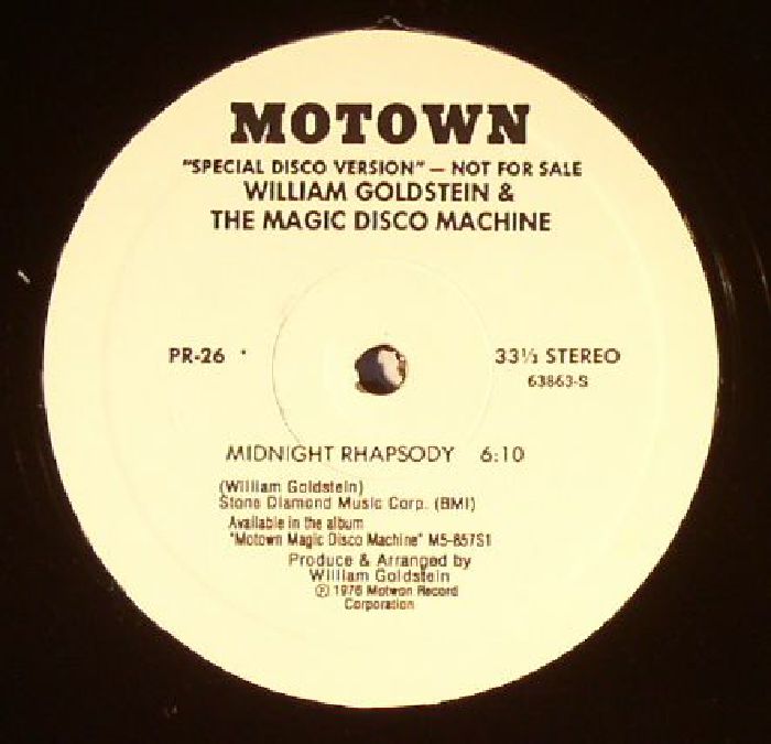 GOLDSTEIN, William/THE MAGIC DISCO MACHINE - Midnight Rhapsody