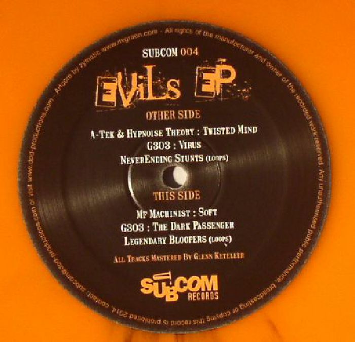 A TEK/HYPNOISE THEORY/G303/MF MACHINIST - Evils EP