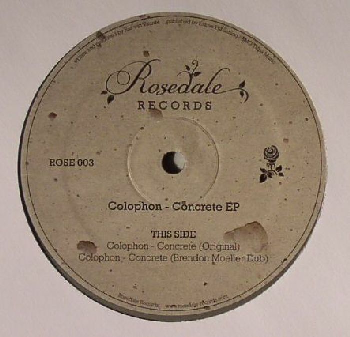 COLOPHON - Concrete EP