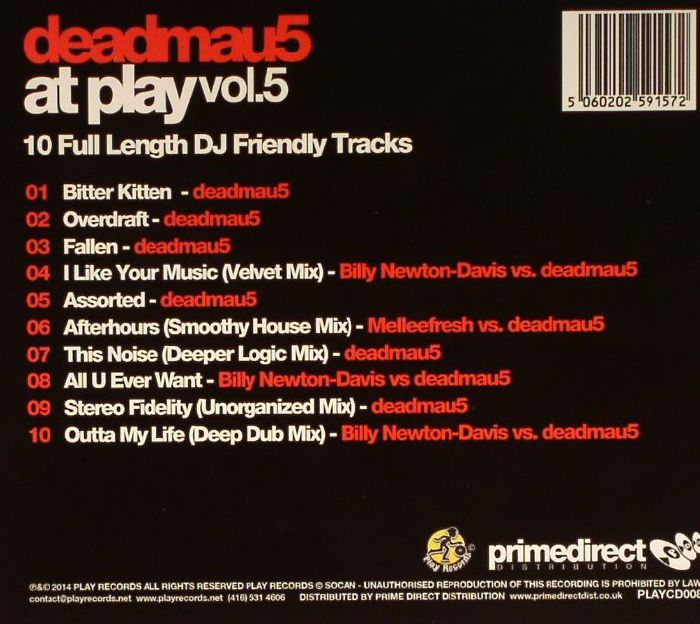 DEADMAU5/VARIOUS - Deadmau5 At Play Vol 5