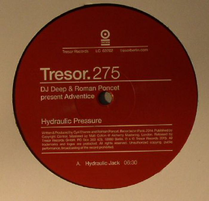 DJ DEEP/ROMAN PONCET present ADVENTICE - Hydraulic Pressure