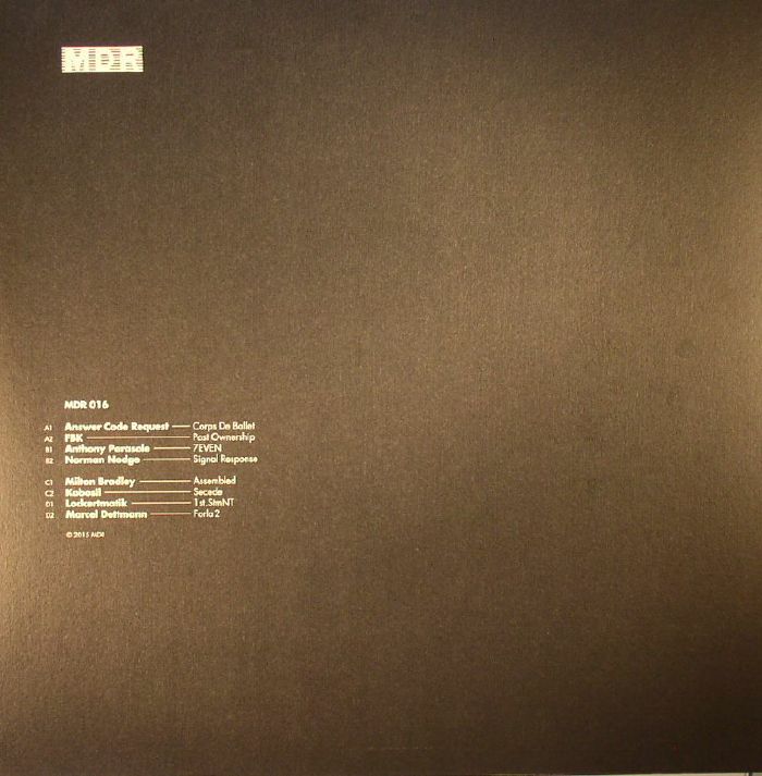 ANSWER CODE REQUEST/FBK/ANTHONY PARASOLE/NORMAN NODGE/MILTON BRADLEY/KOBOSIL/LOCKERTMATIK/MARCEL DETTMAN - MDR Compilation