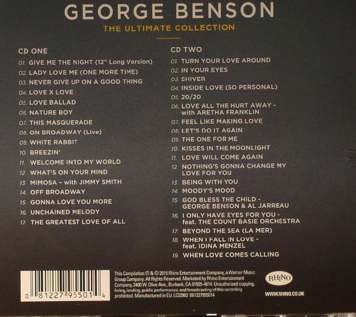 George BENSON The Ultimate Collection vinyl at Juno Records.