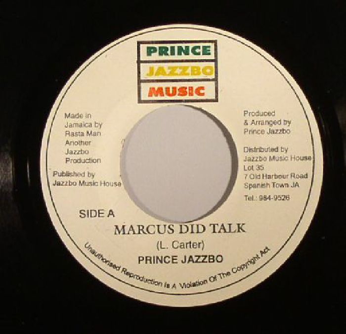 PRINCE JAZZBO - Marcus Did Talk