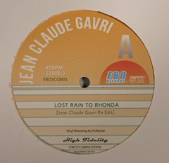 GAVRI, Jean Claude - Lost Rain To Rhonda