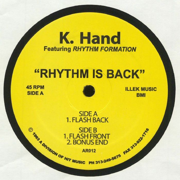 K HAND feat RHYTHM FORMATION - Rhythm Is Back