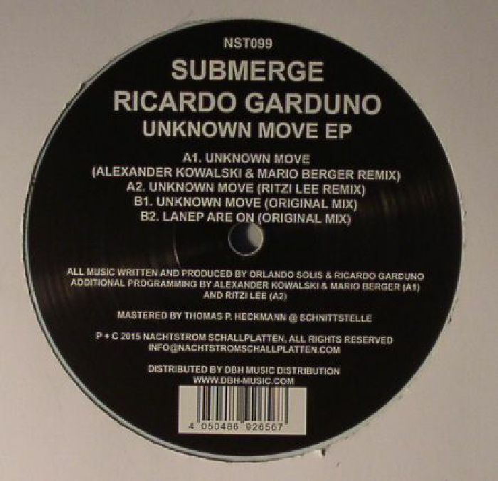 SUBMERGE/RICARDO GARDUNO - Unknown Move EP