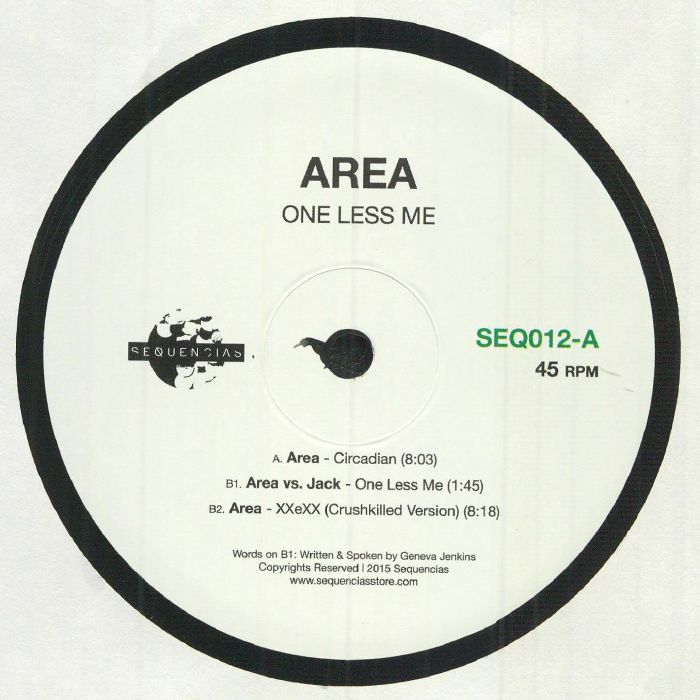 AREA - One Less Me