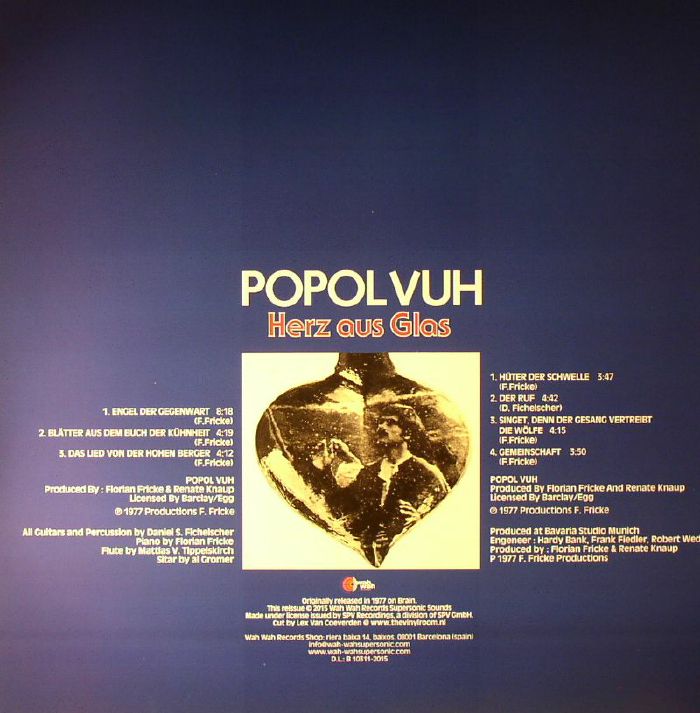 POPOL VUH Herz Aus Glass vinyl at Juno Records.