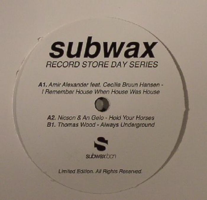 ALEXANDER, Amir/NICSON & AN GELO/THOMAS WOOD - Subwax Record Store Day Series 2015