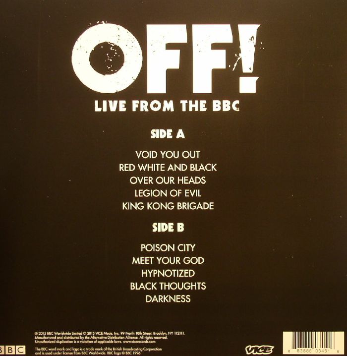 OFF! - Live From The BBC (Record Store Day 2015)