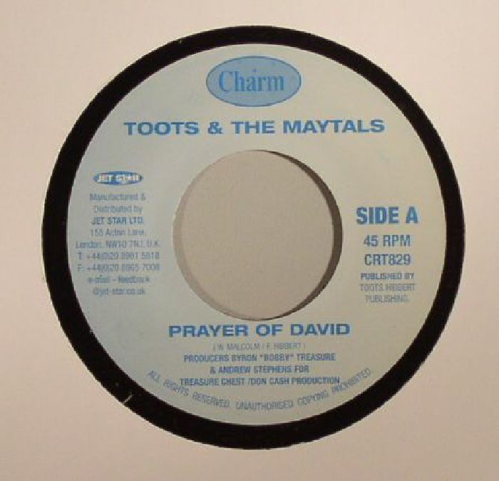 TOOTS & THE MAYTALS/BOBBY TREASURE - Prayer Of David/Horn Of Blessing