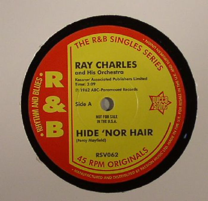 CHARLES, Ray & HIS ORCHESTRA - Hide 'Nor Hair