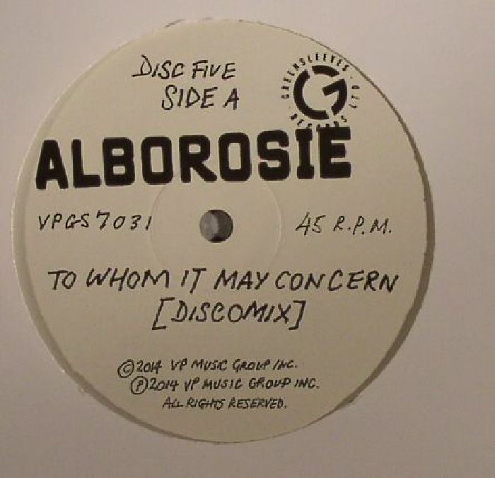 ALBOROSIE - To Whom It May Concern