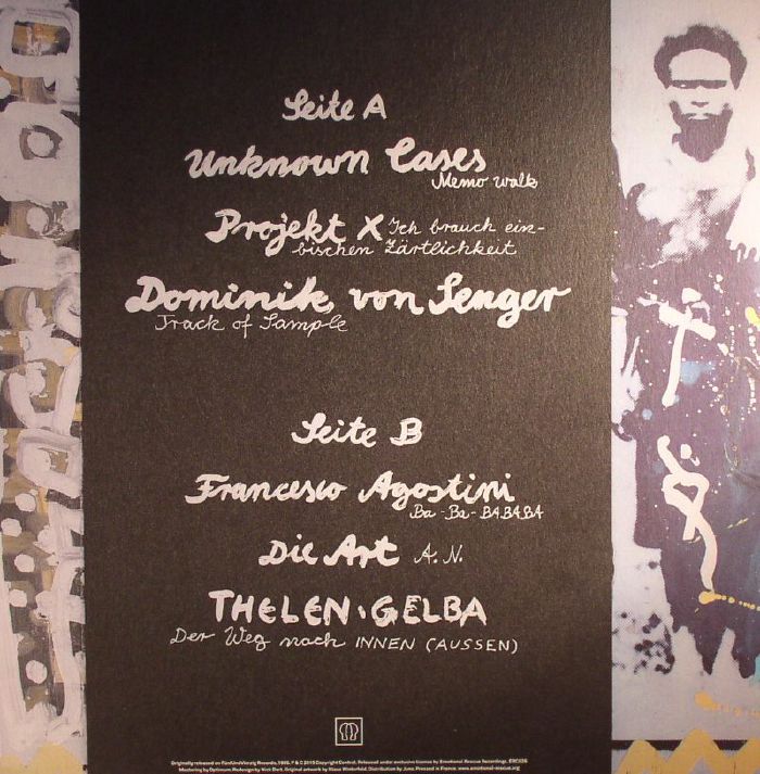 UNKNOWN CASES, The/PROJEKT X/DOMINIK VON SENGER/FRANCESCO AGOSTINI/DIE ART/STEFAN THELEN & OLEK GELBA - Stollwerck Sampler