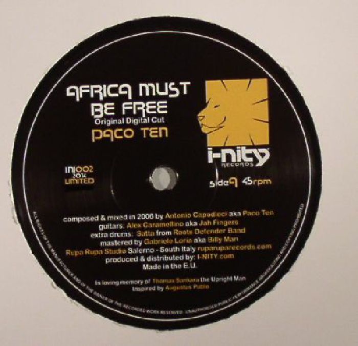 PACO TEN - Africa Must Be Free