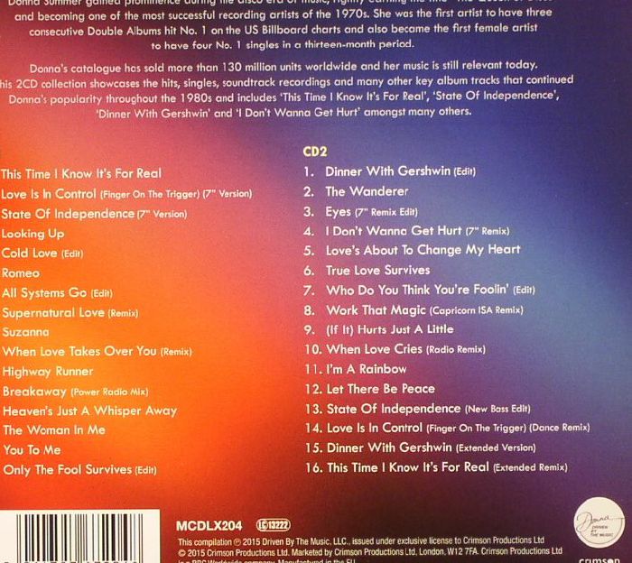 Donna SUMMER Hits Singles & More CD at Juno Records.
