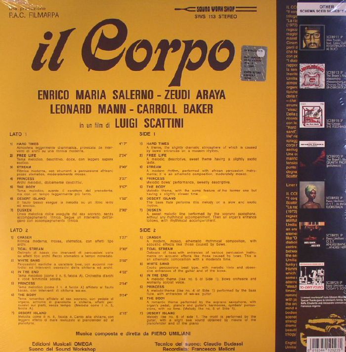 UMILIANI, Piero - Il Corpo (Soundtrack)