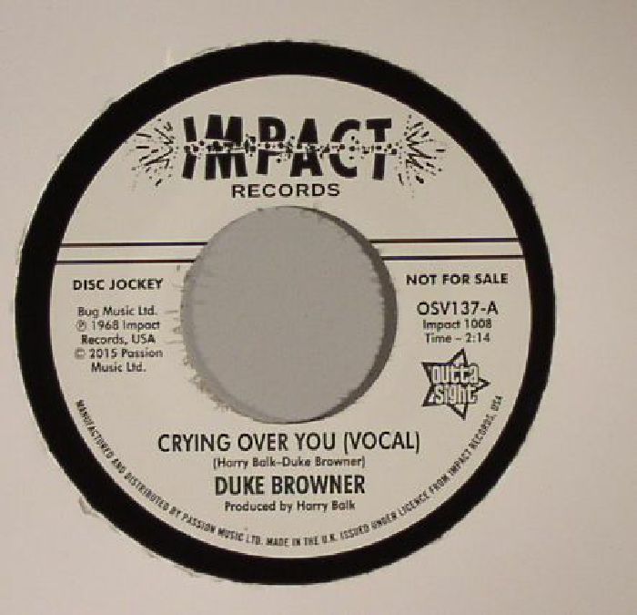 BROWNER, Duke - Crying Over You