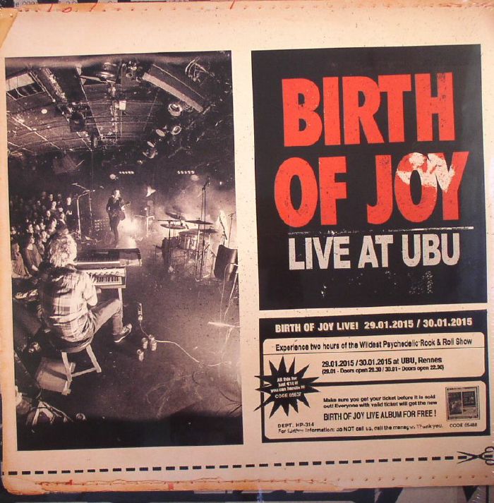 BIRTH OF JOY - Live At Ubu