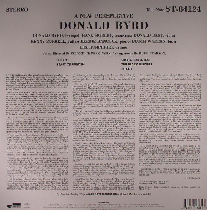 Byrd Donald A New Perspective Vinyl Lp Ebay