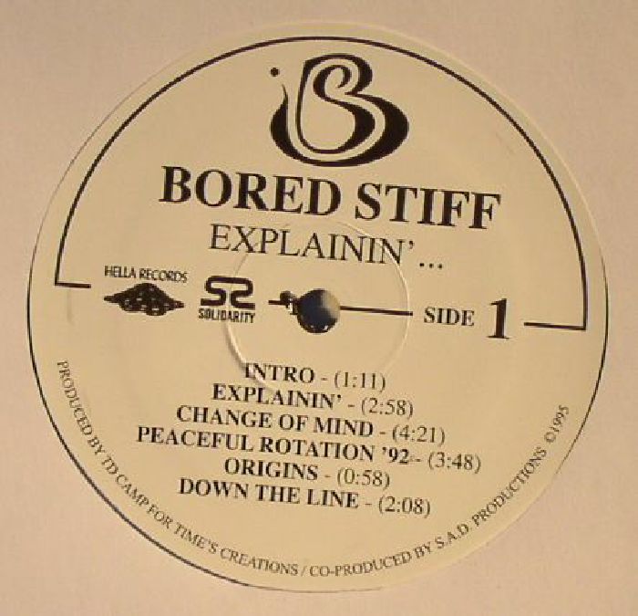 BORED STIFF - Explainin' (20th Anniversary Edition)