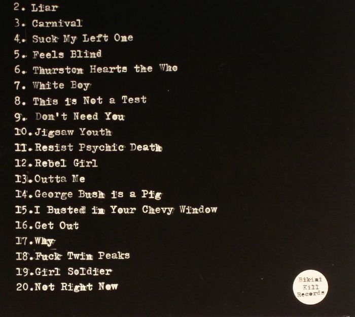 BIKINI KILL - The First Two Records