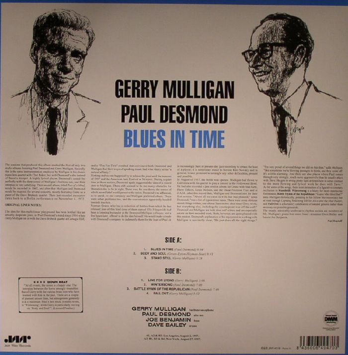 Gerry MULLIGAN PAUL DESMOND Blues In Time Vinyl At Juno Records