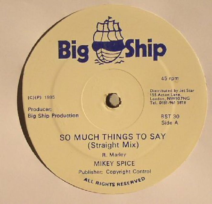 SPICE, Mikey - So Much Things To Say