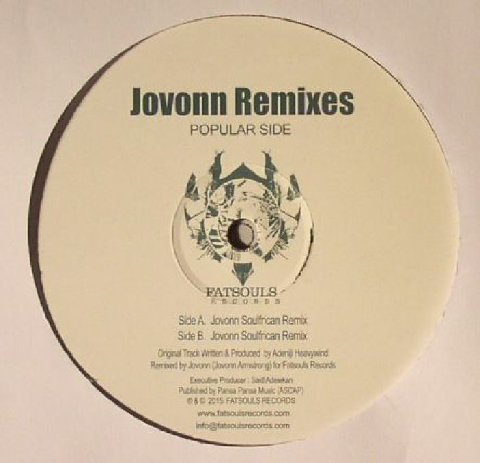 HEAVYWIND, Adeniji - Popular Side (Jovonn Remixes)