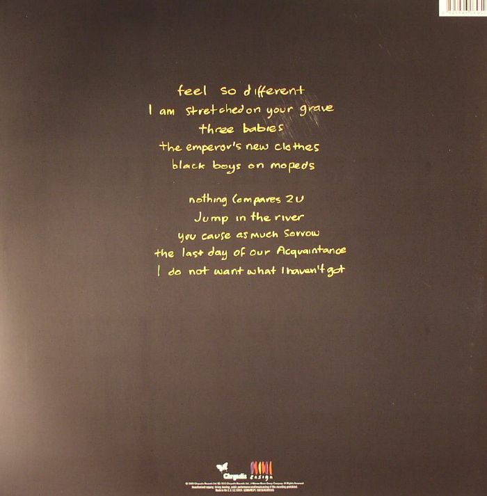 O'CONNOR, Sinead - I Do Not Want What I Haven't Got (remastered)