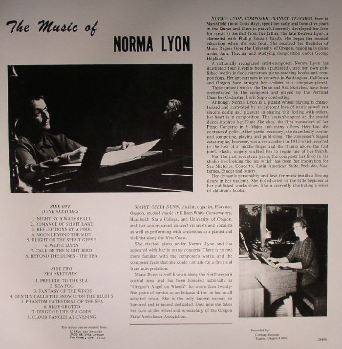 LYON, Norma - The Music Of Norma Lyon